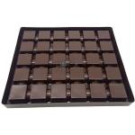 Brown Plastic Chocolate Packaging 30 Cavity Chocolate Blister Tray Disposable