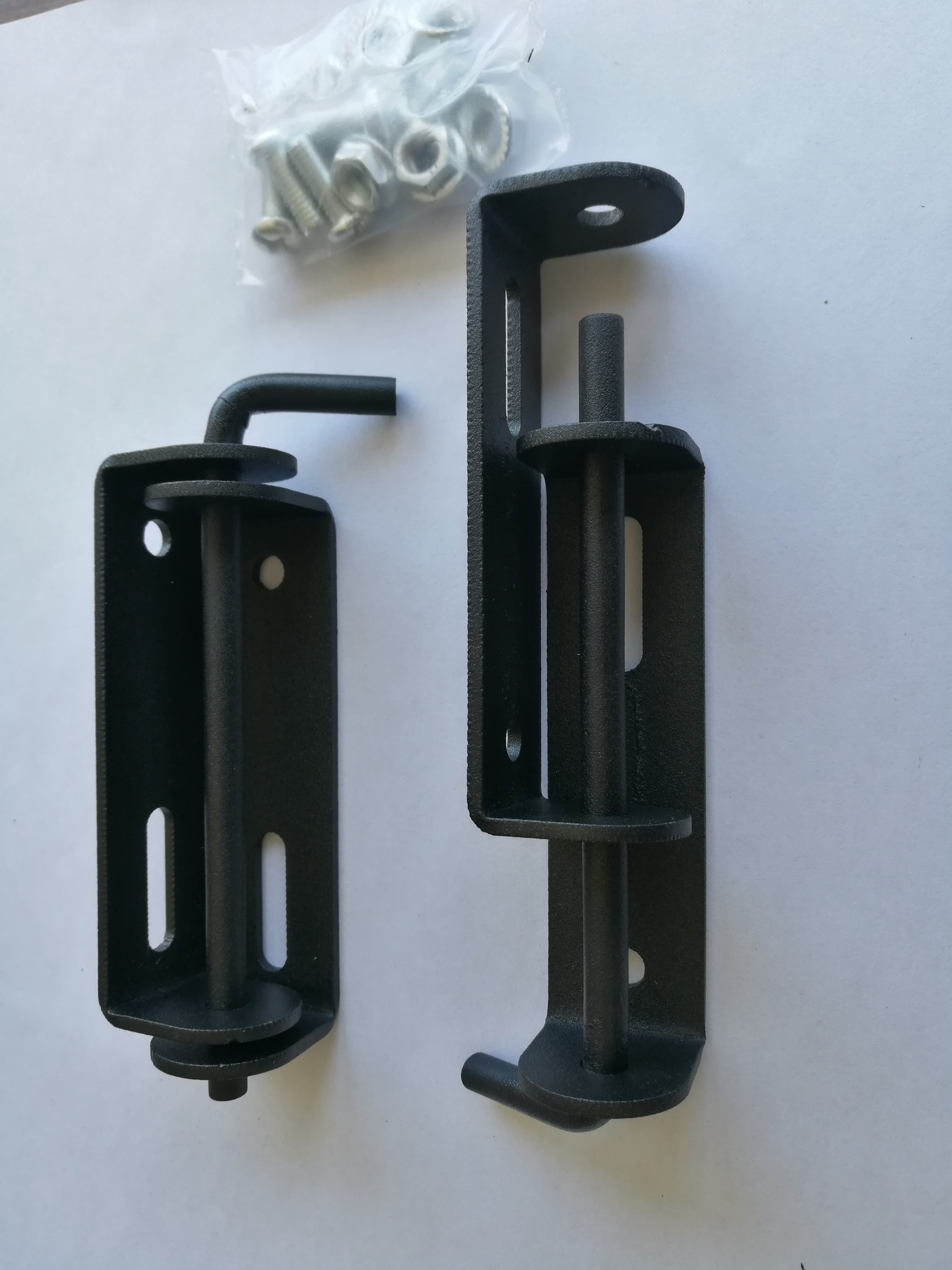 Silver Zinc Plated Swivel Bed Frame Hinge Bracket for Metal Headboard Hooks Conversion