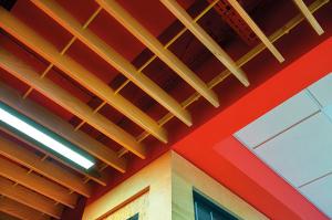Quality U Shape Aluminum Baffle Ceiling , Linear Baffle Ceiling 50x100MM Prevents Calorific Loss wholesale