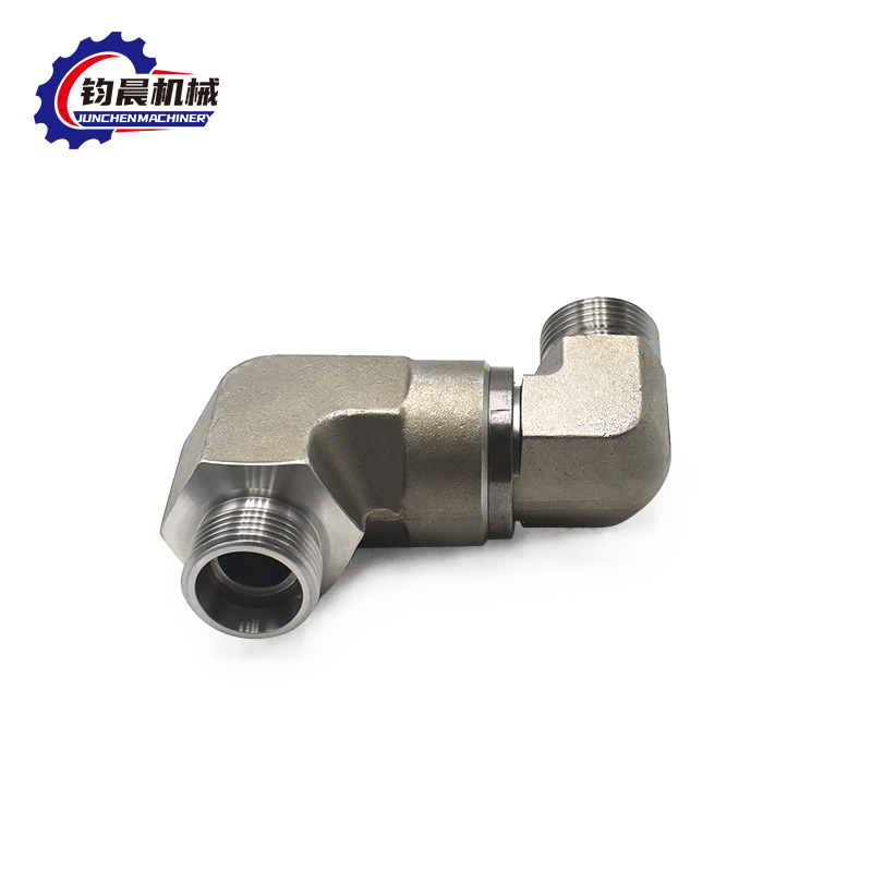 Hydraulic Carbon Steel 90 Degree Elbow with Flange Connection and Thread Pipe Joint