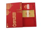 Cardboard Lift Off Lid Box Red Gold / Silver Hot Stamping Surface