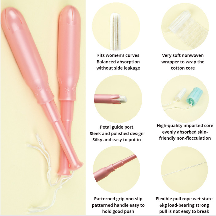 Wholesale Cheap organic cotton tampons biodegradable cardboard vaginal ladies box clearing tampons
