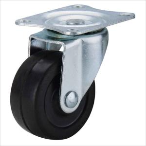 Quality small black rubber caster wheels furniture castors 2 inch wholesale
