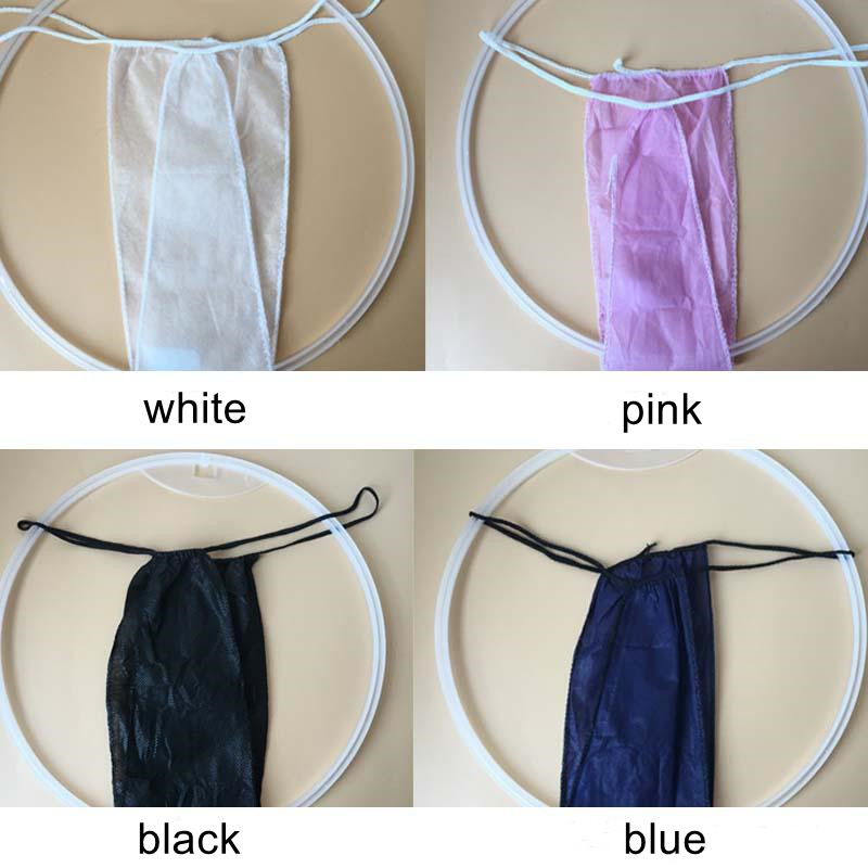 S&J Disposable Polypropylene PP Non Woven T-back Panties beach ladies disposable sexy thin bikini thong