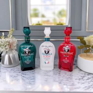 Quality Tequila Frosted Glass Bottle/Frosting/ Hot Stamping/Hollow Stoppers wholesale