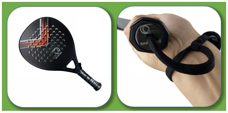 Eva 22 Beach Tennis Paddles Racket Custom Diamond Shaped PU Grip