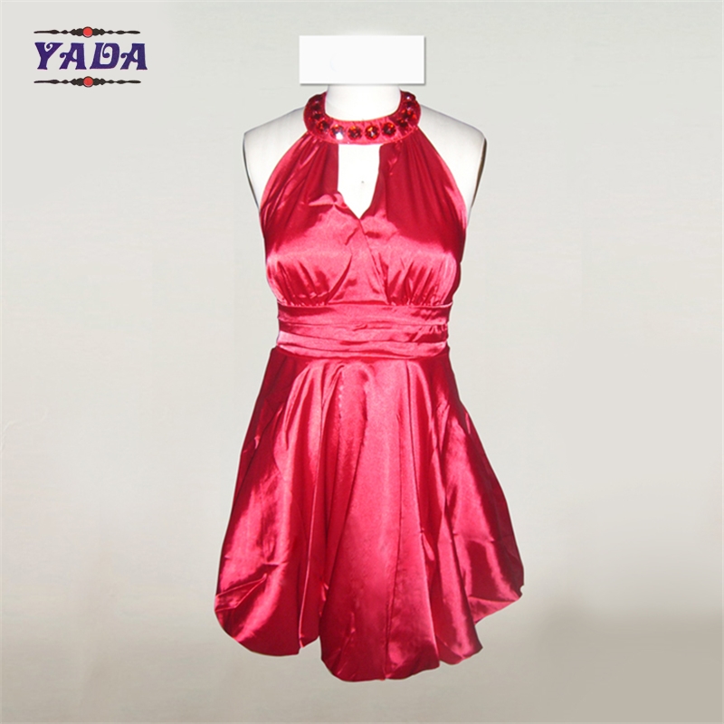 Women fashion sexy satin casual wrap women ladies dress woman clothes with high quality