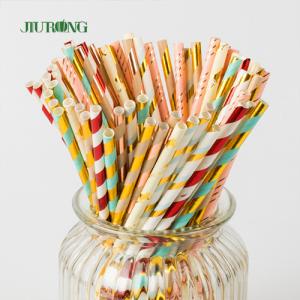 Quality Commercial Biodegradable Kraft Paper Straw For Christmas Party wholesale