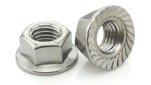 Quality DIN6923 Hex Head Nut , Zinc Plated Hex Flange Nut M3-M20 Diameter Size wholesale