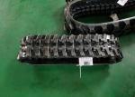 Anti-Slip Excavator Rubber Tracks , mini Excavator Tracks With Kevlar Fiber