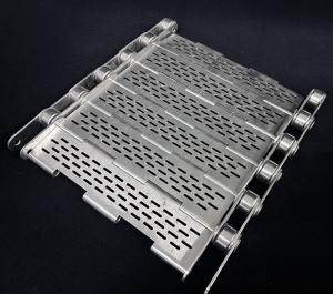 China Stainless Steel Perforated Plate Conveyor Belt Transporting Food on sale