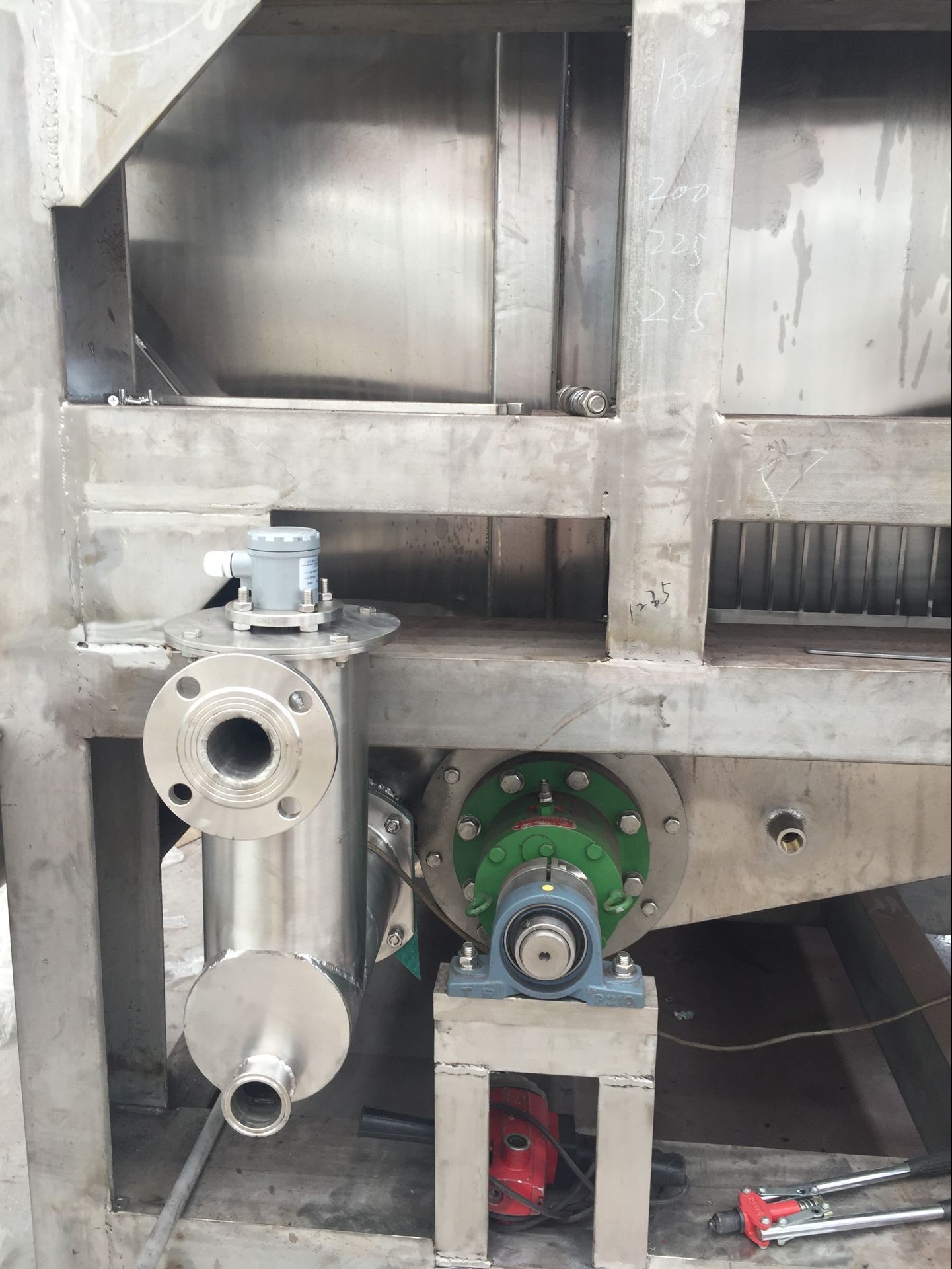 Carbon Steel Double Drum Hot Air Dryer Machine PLC Control Steam Thermal Oil Heating Medium