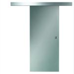 American Barn Tempered Glass Door Solid Indoor Stainless Steel