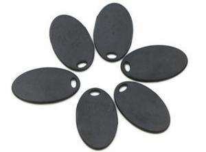 Read And Write Washable Rfid Tags On Clothes Heat Resistant Oval Shape