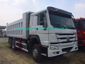 Quality White Color HOWO 371/336/290/266HP 6x4 10 wheeler Mining Dump/ Dumper/Tipper Truck volvo Technology For Laos Myanmar wholesale