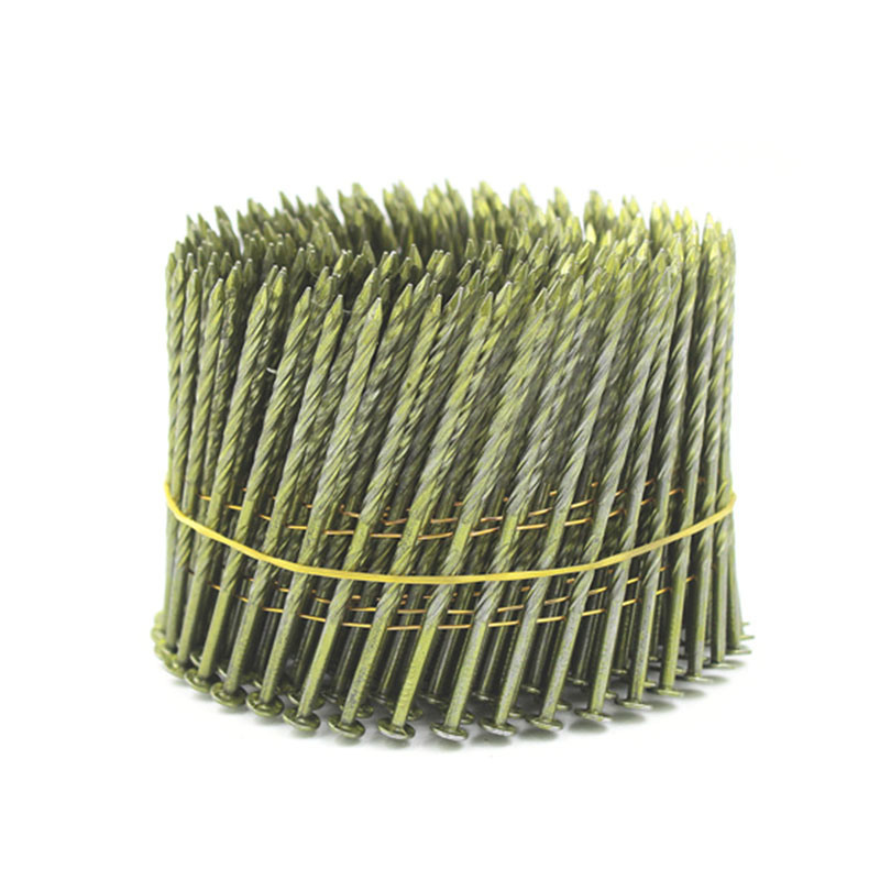 2.5*75mm 16 Degree Galvanized Wire Welded Coil Screw Nails
