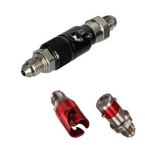 Quality Universal Year Standard 3AN Black Aluminum Quick Release Dry Brake Line Coupling Fitting for Universal Vehicle Fitment wholesale