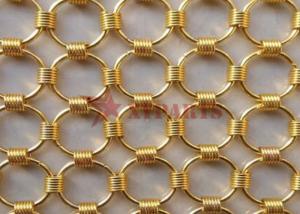 Quality ø2.0*20mm Carbon Steel Ring Mesh Fabric As Divider For Interior Decoration wholesale