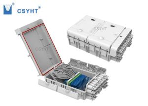 Quality Nap 24 FTTU Fiber Optic Cable Termination Box ABS Plastic Material 2 Entry Port wholesale