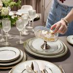 Golden Deer Minimalist Design Glass Plate Set Perfect for Food Storage Back to