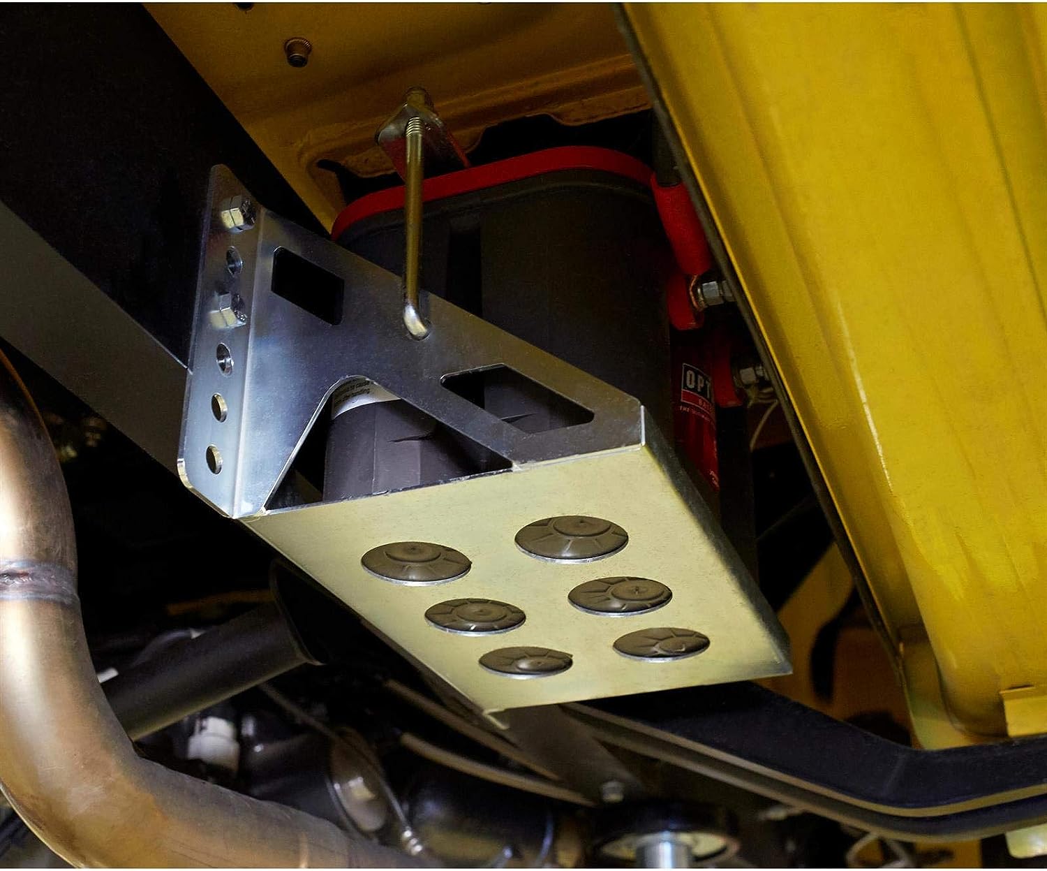 Adjustable Bolt-on Battery Box With Hardware Deep Lightweight Steel Battery Mounting Box