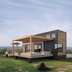 Quality Expandable Log Container Houses Customized Two/Three Bedrooms Luxury Prefabricated Wood Family House wholesale