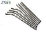 No Rust Silver Metal Straws Straight , Cocktail Drink Straws Bulk Packaging