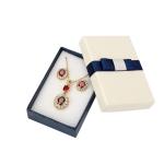 Luxury Packing Fancy Jewelry Box With Bowknot Customized PU Leather