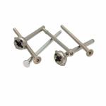 Pan Head Screws Partially Threaded Stainless Steel Material Flower Shaped Groove