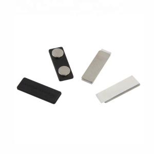 Quality 32x13x6mm Black Color Plastic Rectangular Magnetic Name Badge wholesale