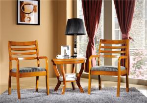 Quality modern Zingana solid wood coffee furniture set wholesale