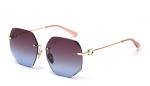 Frameless Sunglasses Gradient Sunglasses Women'S Metal Frame Polarized Vintage