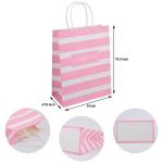 Custom Color Accepted Promotion Kraft Paper Thank You Bag for Wedding Party