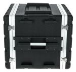 10U 19 Inch ABS Amp Rack Flight Case Heavy Duty Twist Latches