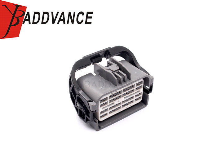 Black 48 Pin Female Electrical ECU Wire Harness Connectors Housing For Automotive