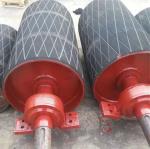 Temperature Resistant 10mm Rubber Lagging Pulley Conveying Large Stone