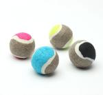 Customized logo printing pet toy tennis ball pet toy rubber