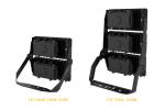 Black IP67 Level 4000K 750W LED Sport Court Lights Powder Coating