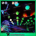Events Banquet Hanging Decoration LED Lighting White Inflatable Balloon