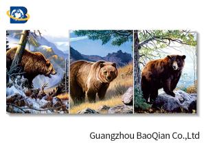 Quality 3d Ocean Animal Pictures With Black Frame , 30*40 CM Size 3d Flipped Printing wholesale