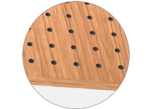 Quality 9mm 2000mm Length MDF Pegboard Sheets For Echo Reduction wholesale