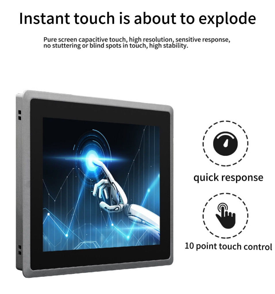 23.6 Inch Fully Sealed Aluminium Alloy Casing Dustproof Waterproof Industrial Panel PC