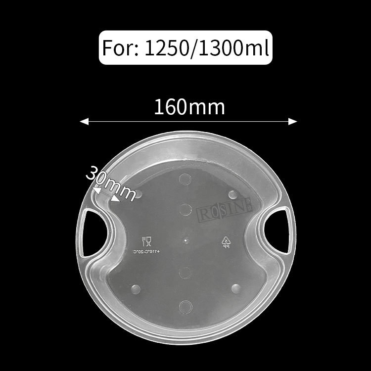 Plastic Restaurant Take Out Containers Leak Proof With Separate Insert Tray