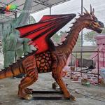 Amusement Park Outdoor Decoration Animatronic Dragons Sunproof