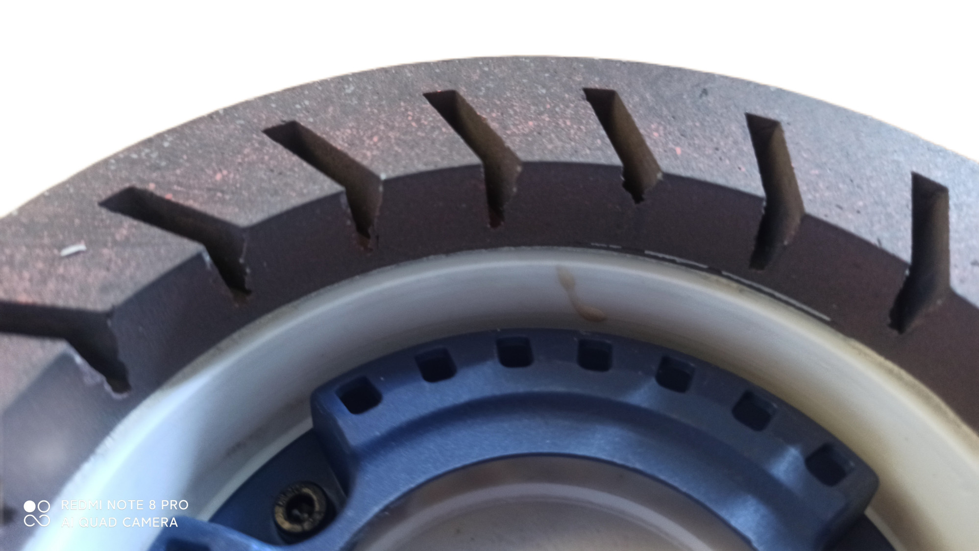 150mm Resin Wheel High Sharpness For Beveling Machine 240 Grit White Brown Cup Wheel