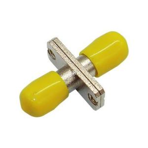 Quality Metal SX ST Adapter , SM MM ST Fiber Coupler With Red Dust Cap wholesale