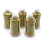Eco-Friendly Kangfa Tex70 Sewing Thread 100% Polyester Rainbow Yarn Count 120D