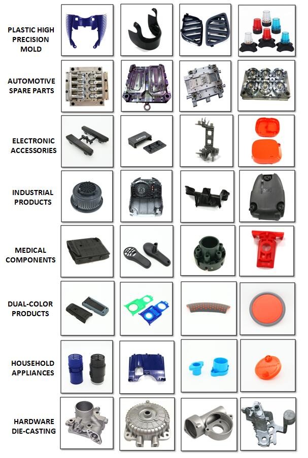 Custom 4 Cavities High precision plastic injection molding for Electronic parts