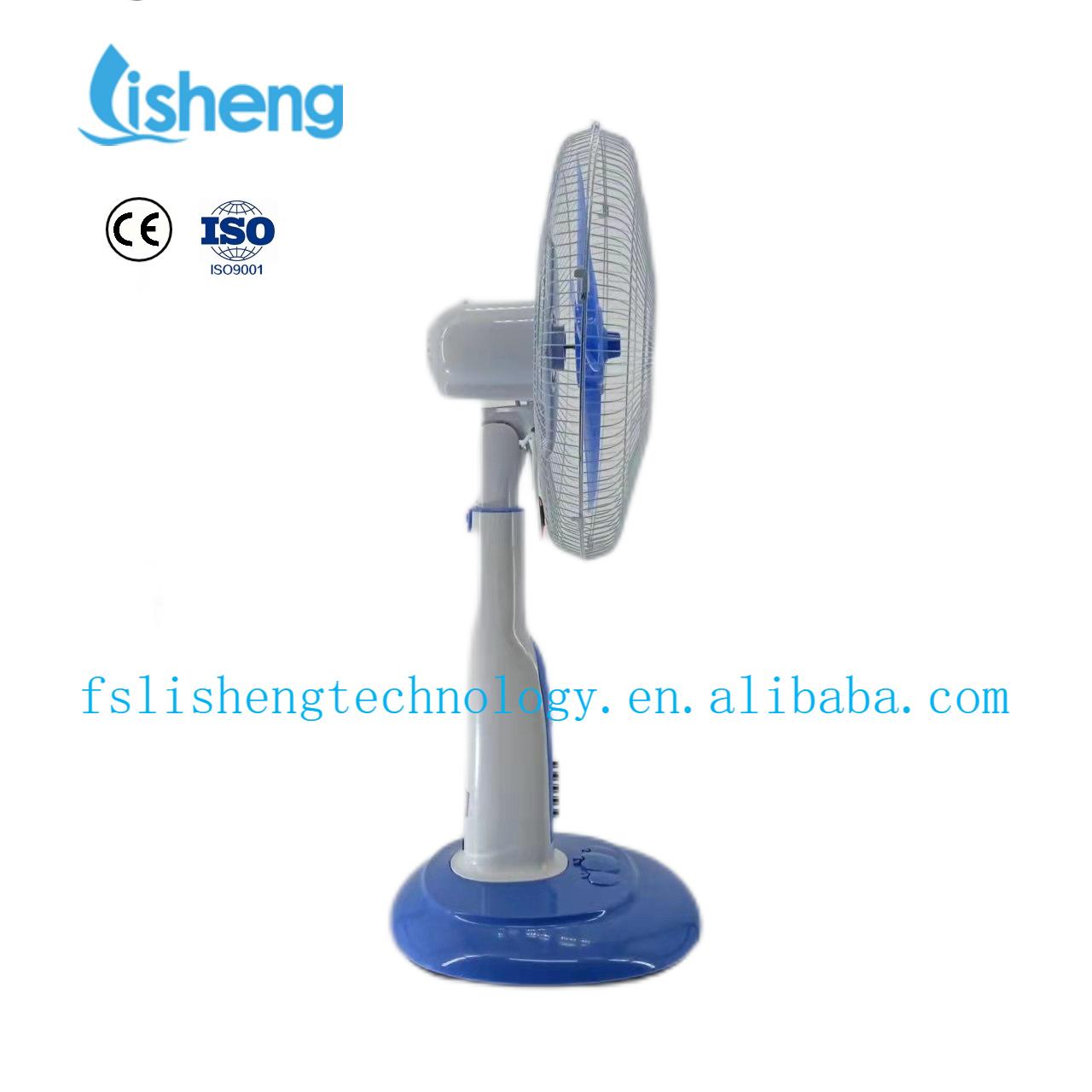 Energy Saving Home Solar Power Stand 12V Rechargeable Stand Fan With Solar Panel