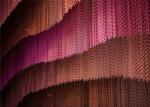 1.7mm Metal Chain Link Door Curtain Aluminium Alloy Colorful Indoor Decoration